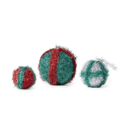 Red Heart Crafty Ornaments Craft Ornaments made in Red Heart Sparkle Yarn