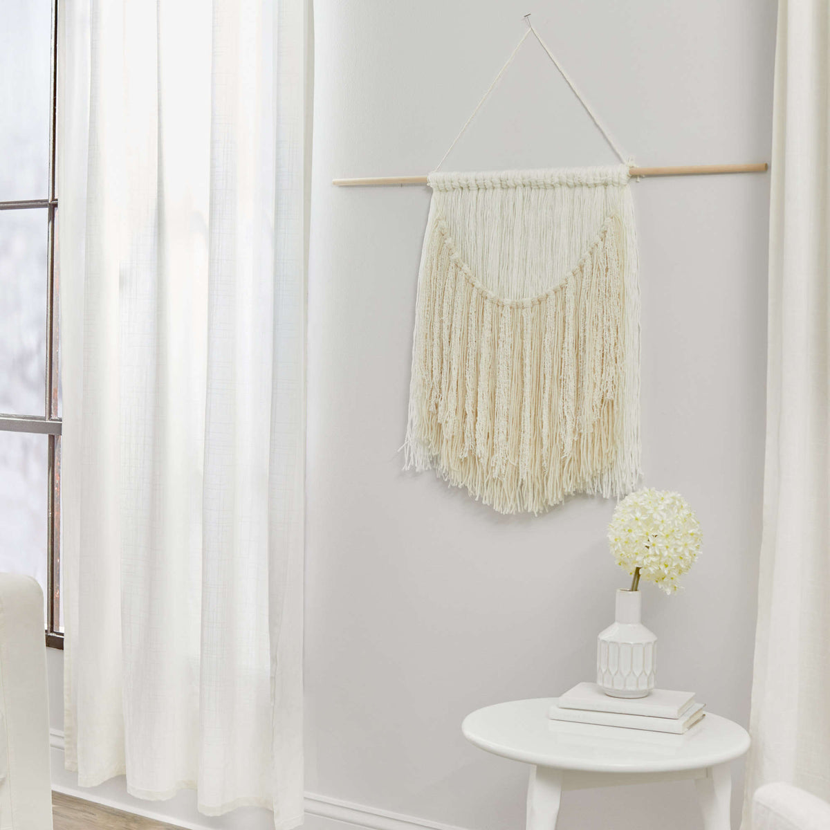 Craft Hanging made in Red Heart Scrubby Cotton Yarn