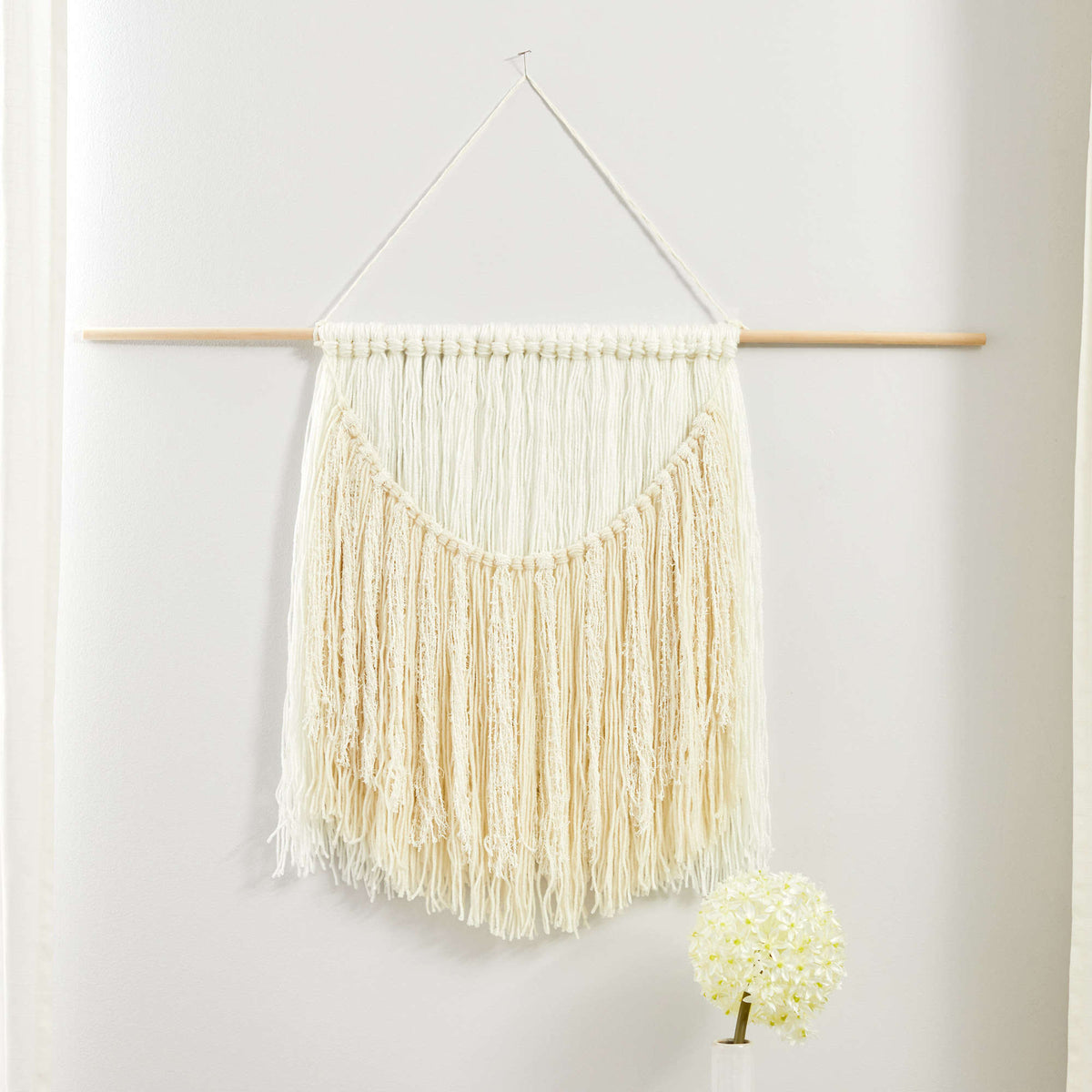 Craft Hanging made in Red Heart Scrubby Cotton Yarn