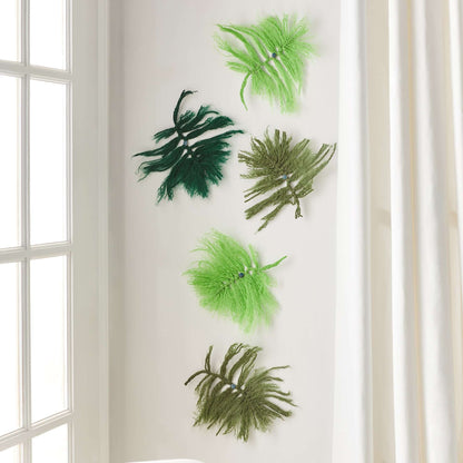 Red Heart Craft Decorative Ferns Craft Interior Décor made in Red Heart Yarn