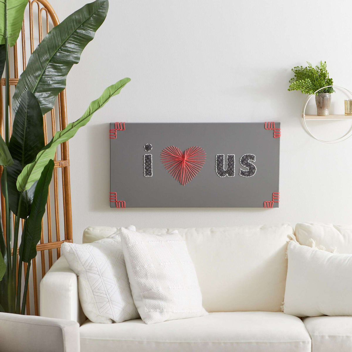 Craft String Art made in Red Heart Yarn