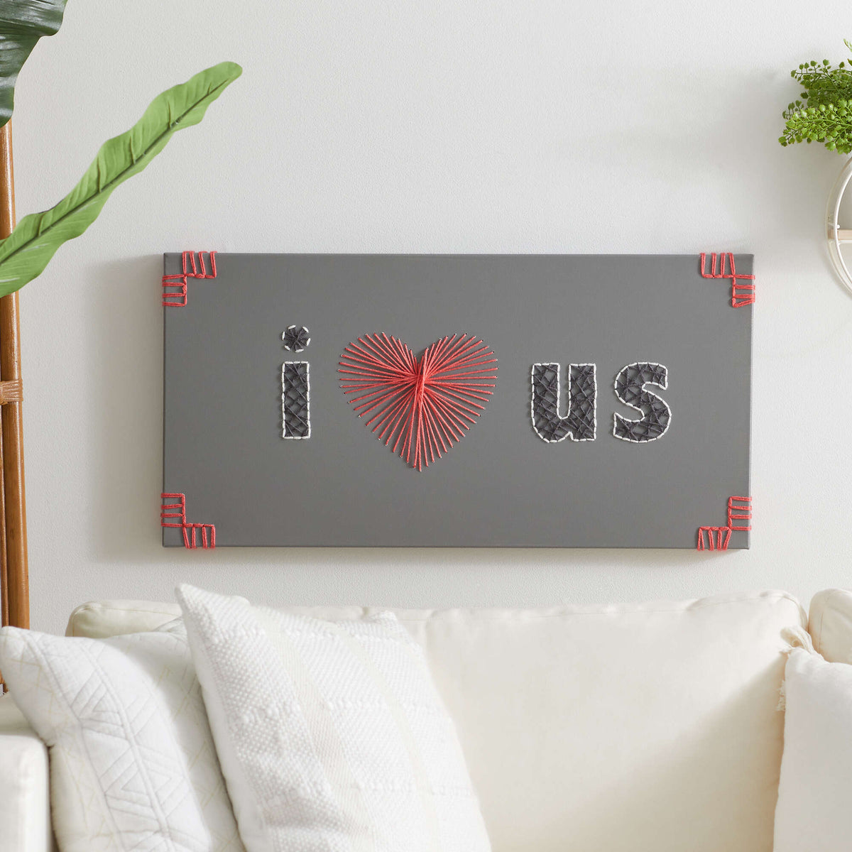 Craft String Art made in Red Heart Yarn