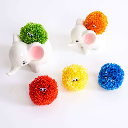 Red Heart Craft Family of Pompom Critters Red Heart Super Saver O'Go
