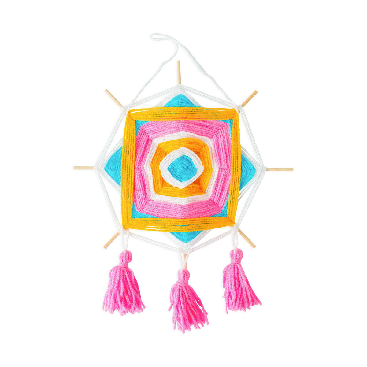 Craft Wall Hanging made in Red Heart Super Saver yarn