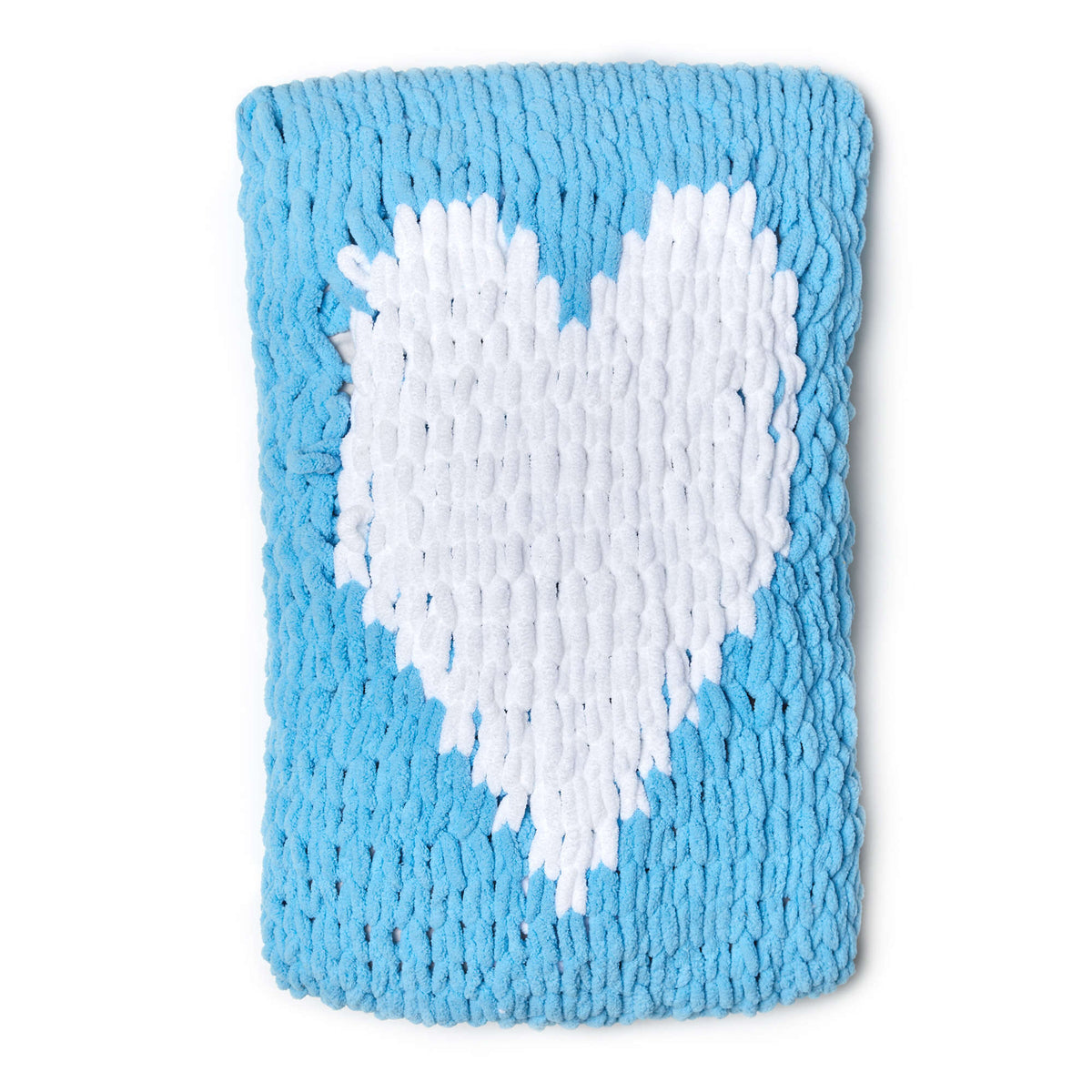 Craft Pillow made in Red Heart Loop-It Yarn