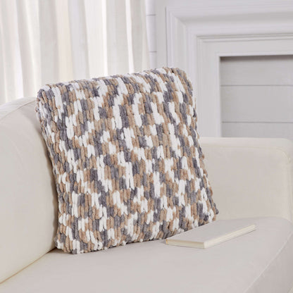 Red Heart Craft At Ease Pillow Craft Pillow made in Red Heart Loop-It Yarn