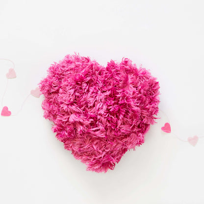 Red Heart Craft Fur-Ever Yours Heart Craft Heart made in Red Heart Fur Yarn