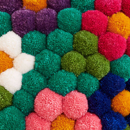 Red Heart Craft Pompom Garden Pillow Single Size