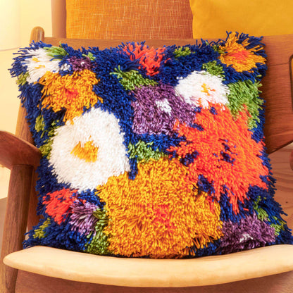 Red Heart Craft Field of Flowers Latch Pillow Cover Single Size