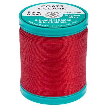 Coats & Clark Dual Duty Plus Button & Craft Thread Red