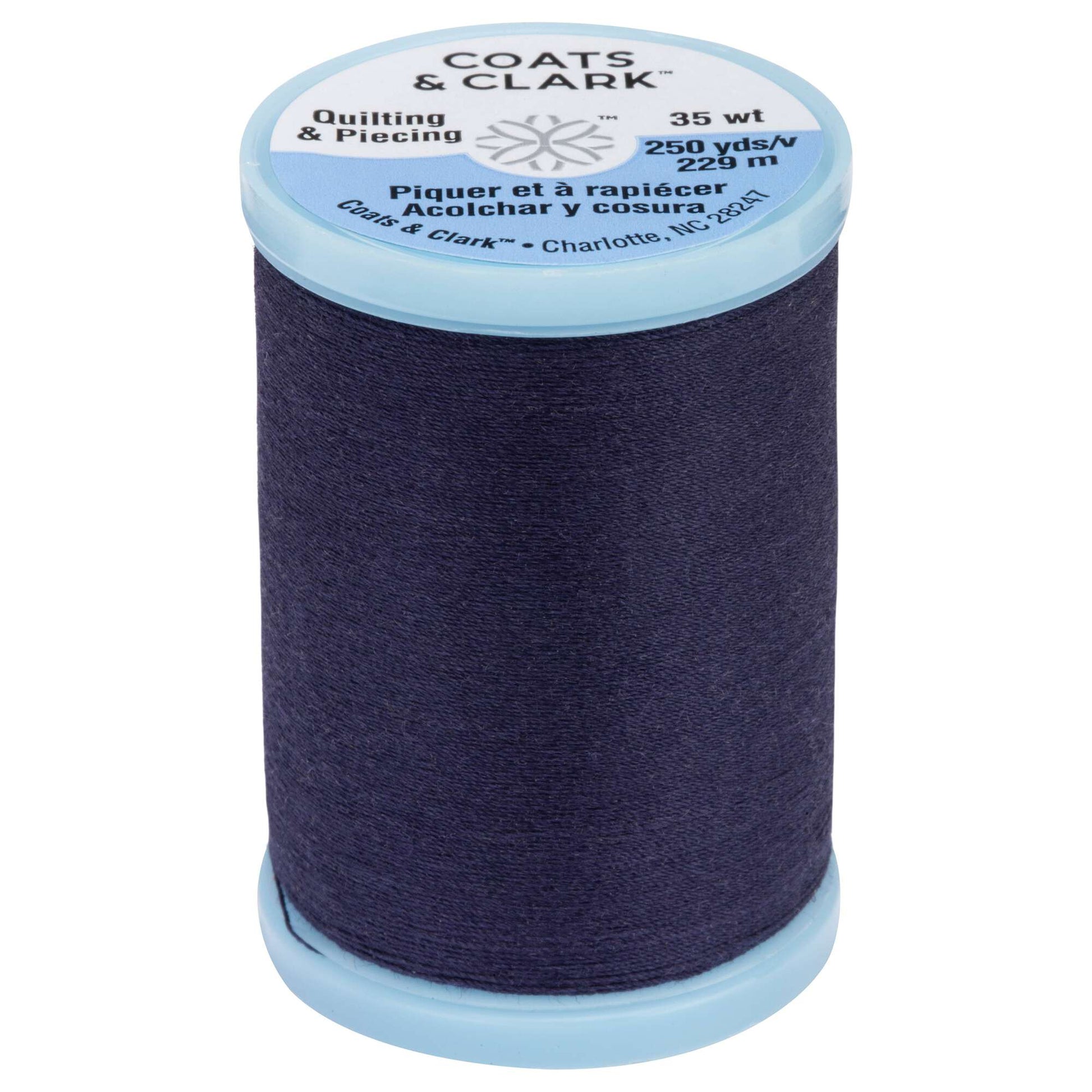 Coats Cotton Covered Quilting & Piecing Thread 250yd Navy.