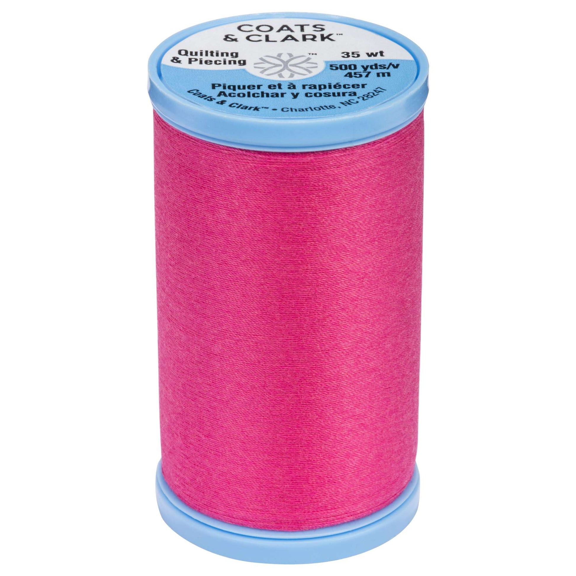 Coats & Clark Cotton Covered Quilting & Piecing Thread (500 Yards) Hot Pink