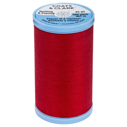 Coats & Clark Cotton Covered Quilting & Piecing Thread (500 Yards) Red