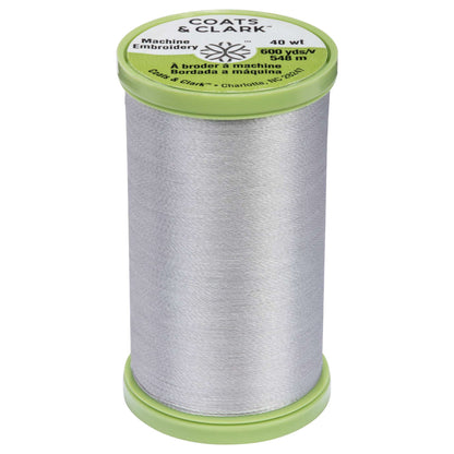 Coats & Clark Machine Embroidery Thread (600 Yards) Silver