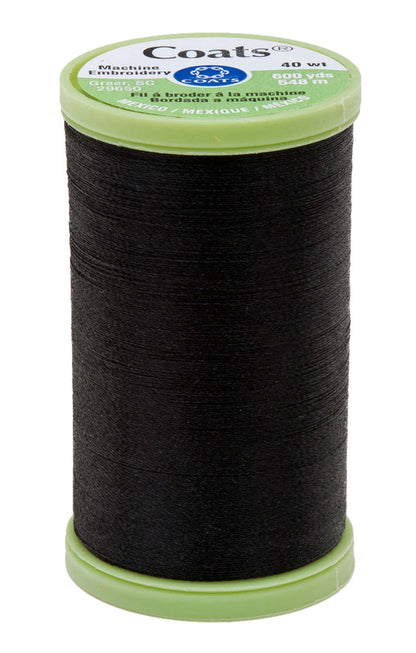 Coats & Clark Machine Embroidery Thread (600 Yards) Black