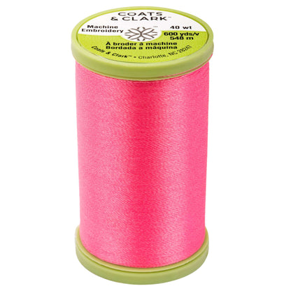 Coats & Clark Machine Embroidery Thread (600 Yards) Medium Coral