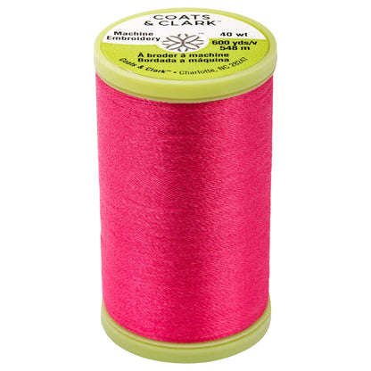 Coats & Clark Machine Embroidery Thread (600 Yards) Bright Rose