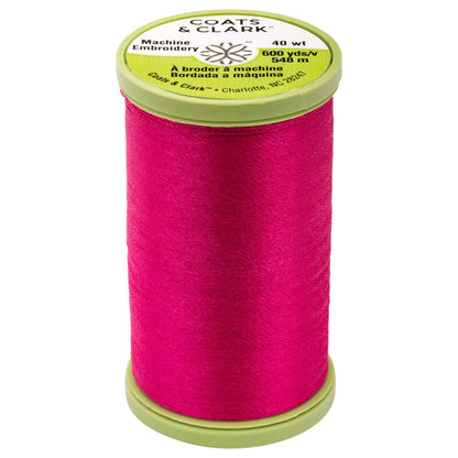 Coats & Clark Machine Embroidery Thread (600 Yards) Fuschia