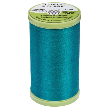 Coats & Clark Machine Embroidery Thread (600 Yards) Oriental Teal