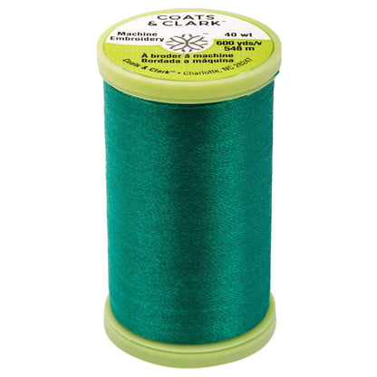 Coats & Clark Machine Embroidery Thread (600 Yards) Dark Jade