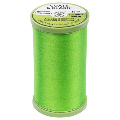 Coats & Clark Machine Embroidery Thread (600 Yards) Lime
