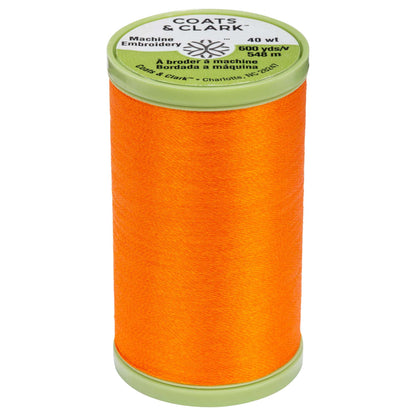 Coats & Clark Machine Embroidery Thread (600 Yards) Kumquat
