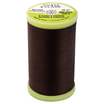 Coats & Clark Machine Embroidery Thread (600 Yards) Cloister Brown