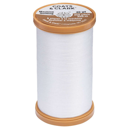 Coats & Clark Cotton Machine Quilting Thread (350 Yards) White