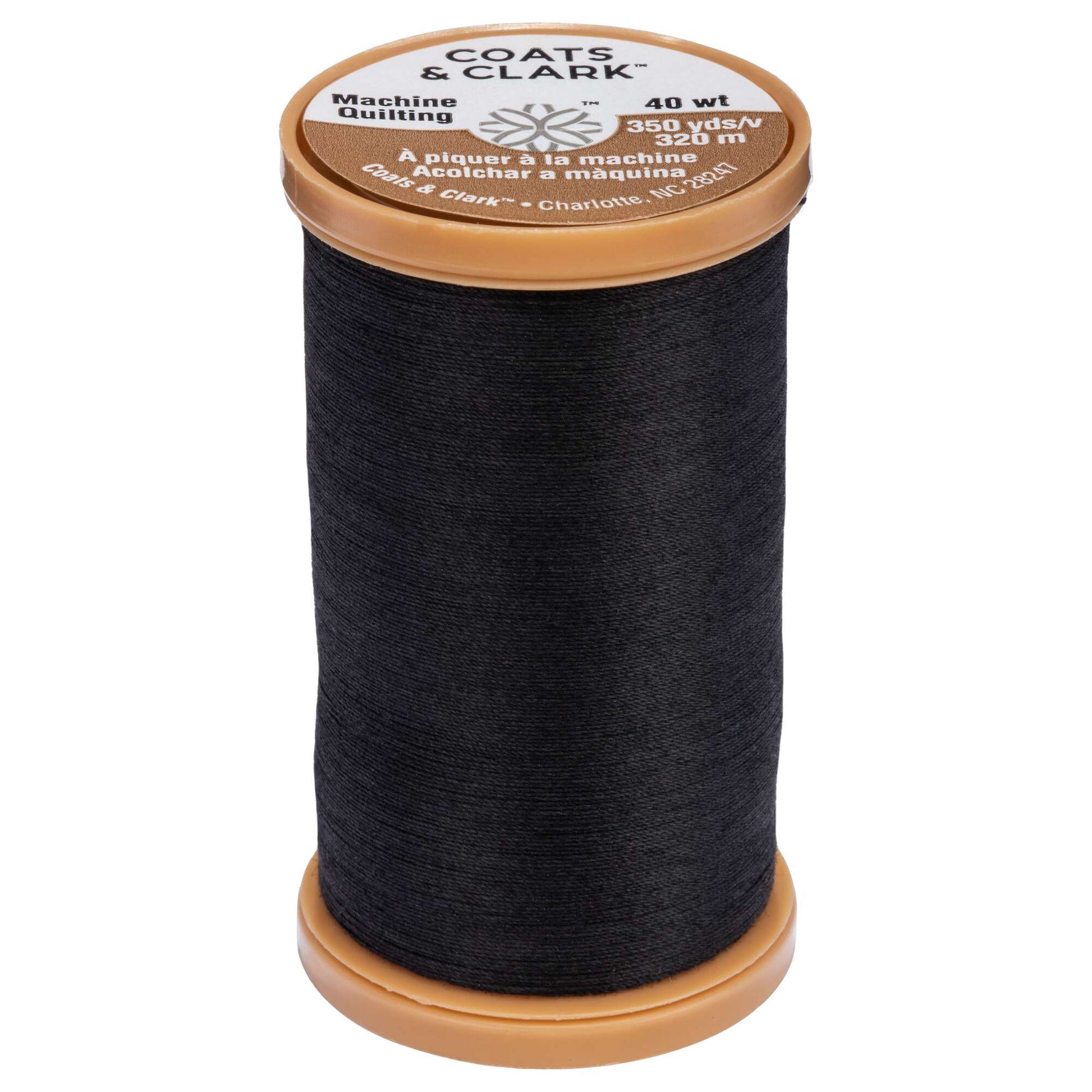 Coats & Clark Cotton Machine Quilting Thread (350 Yards) Black