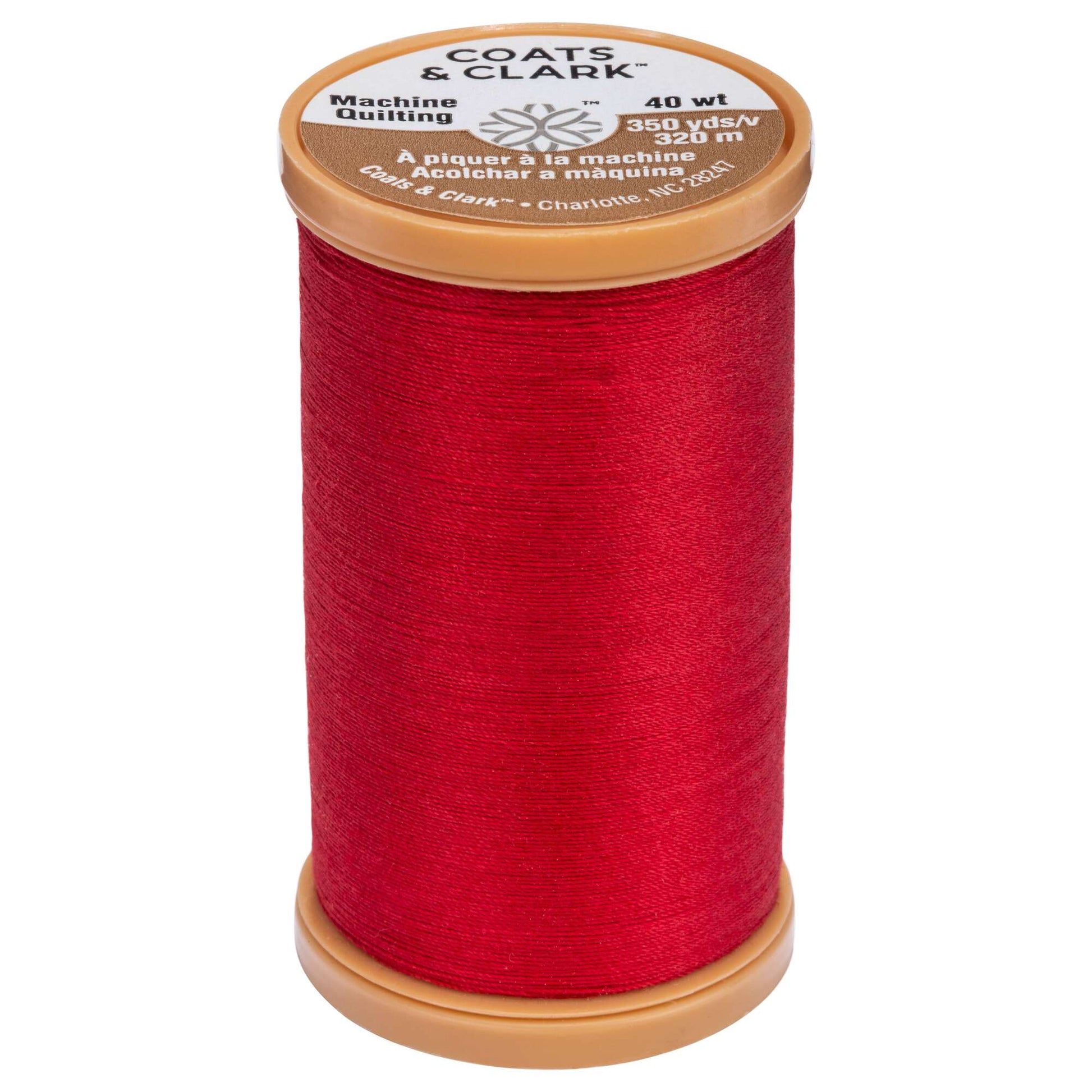 Coats & Clark Cotton Machine Quilting Thread (350 Yards) Red
