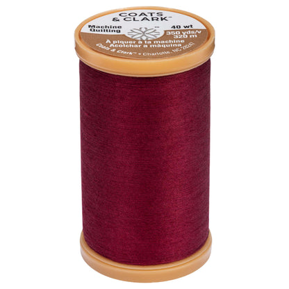 Coats & Clark Cotton Machine Quilting Thread (350 Yards) Barberry Red