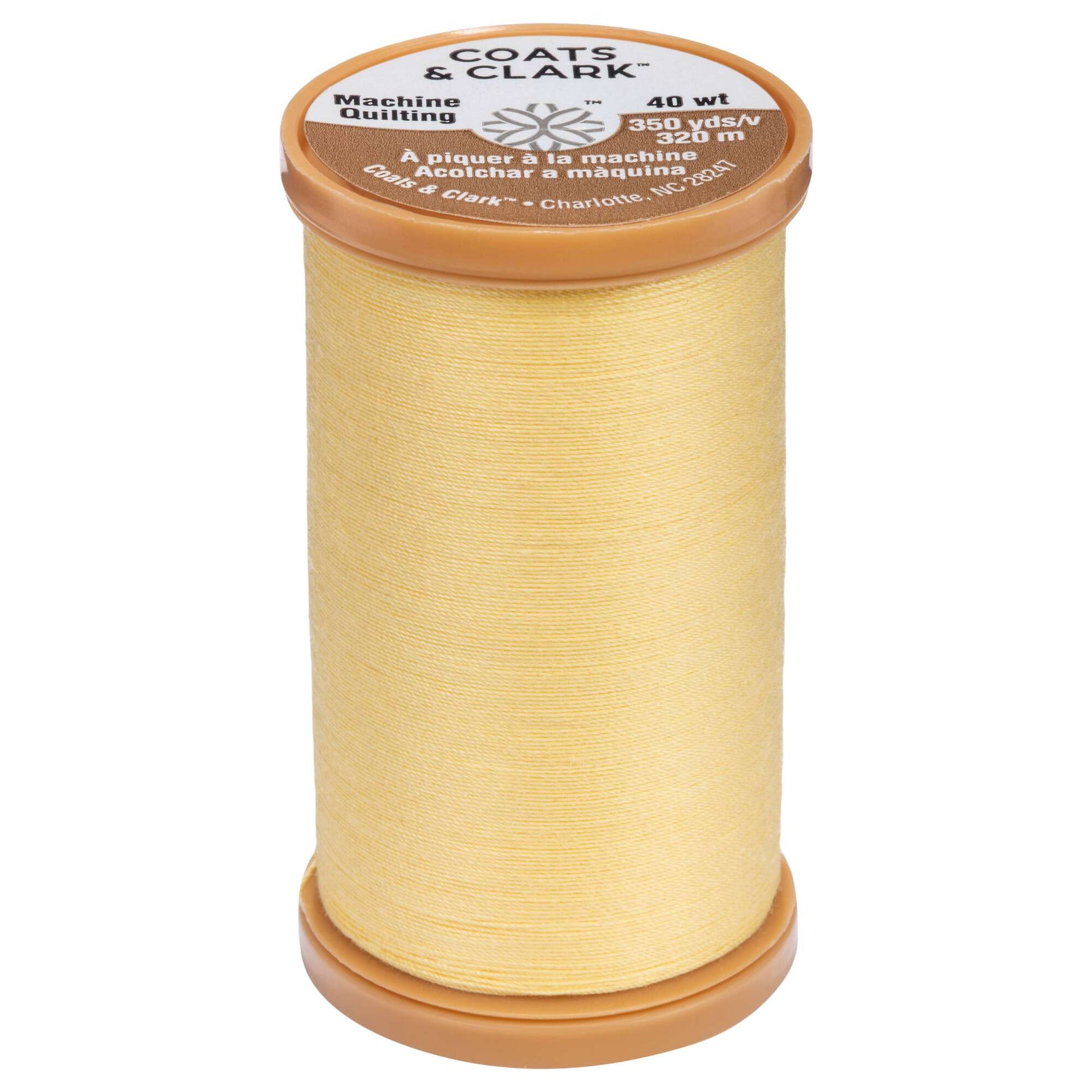 Coats & Clark Cotton Machine Quilting Thread (350 Yards) Yellow