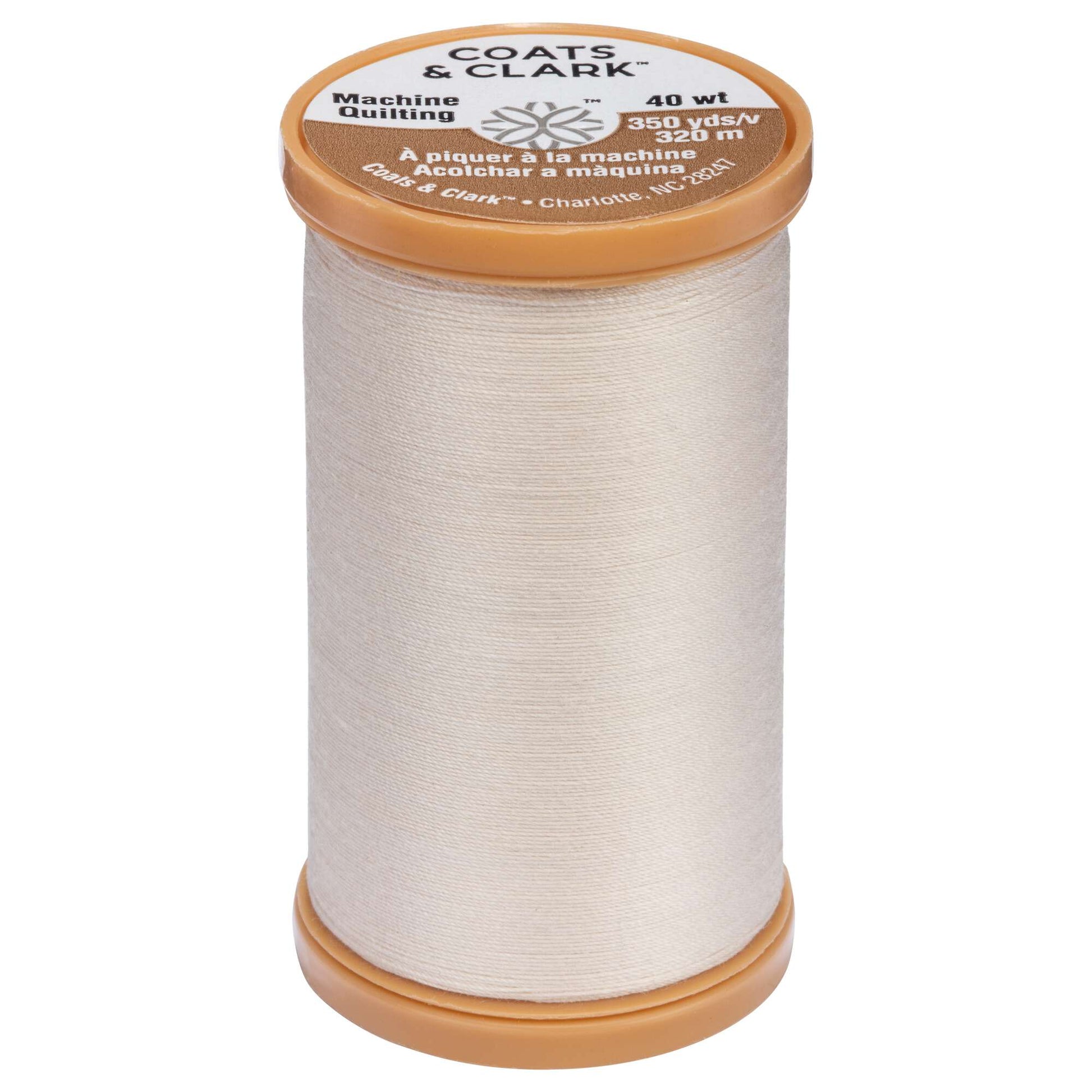 Coats & Clark Cotton Machine Quilting Thread (350 Yards) Natural