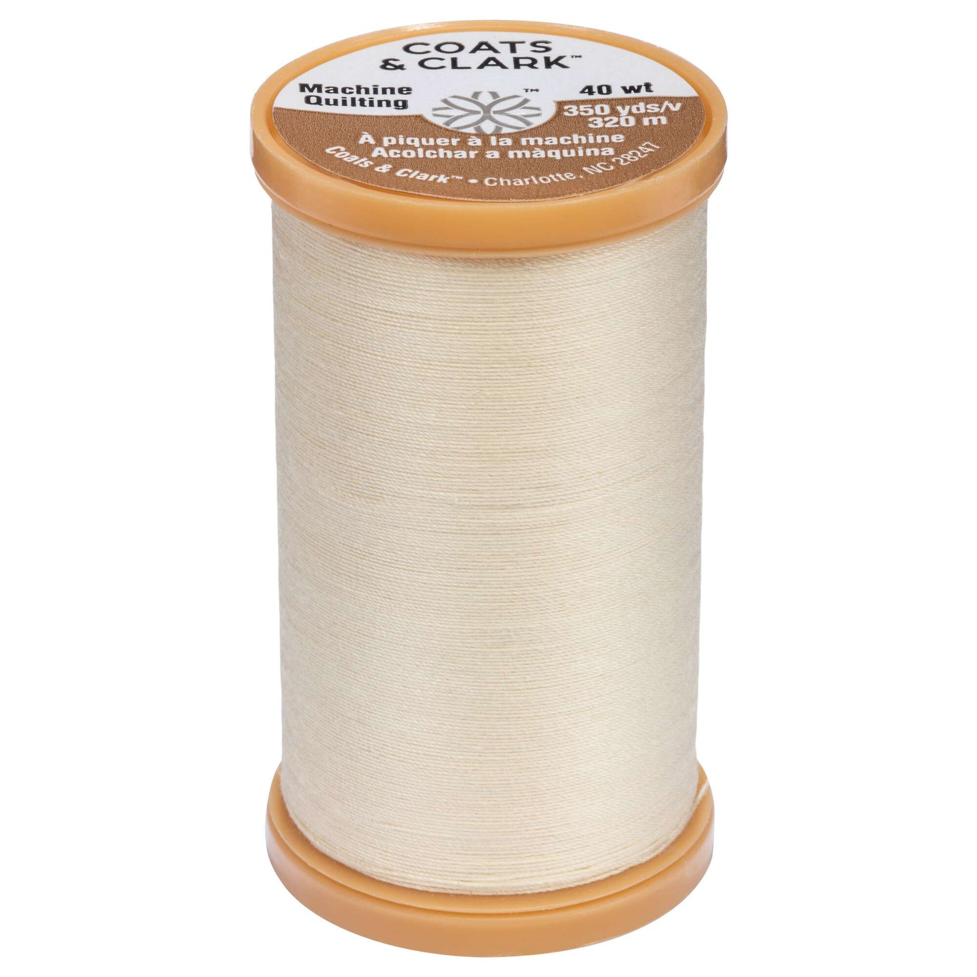 Coats & Clark Cotton Machine Quilting Thread (350 Yards) Cream