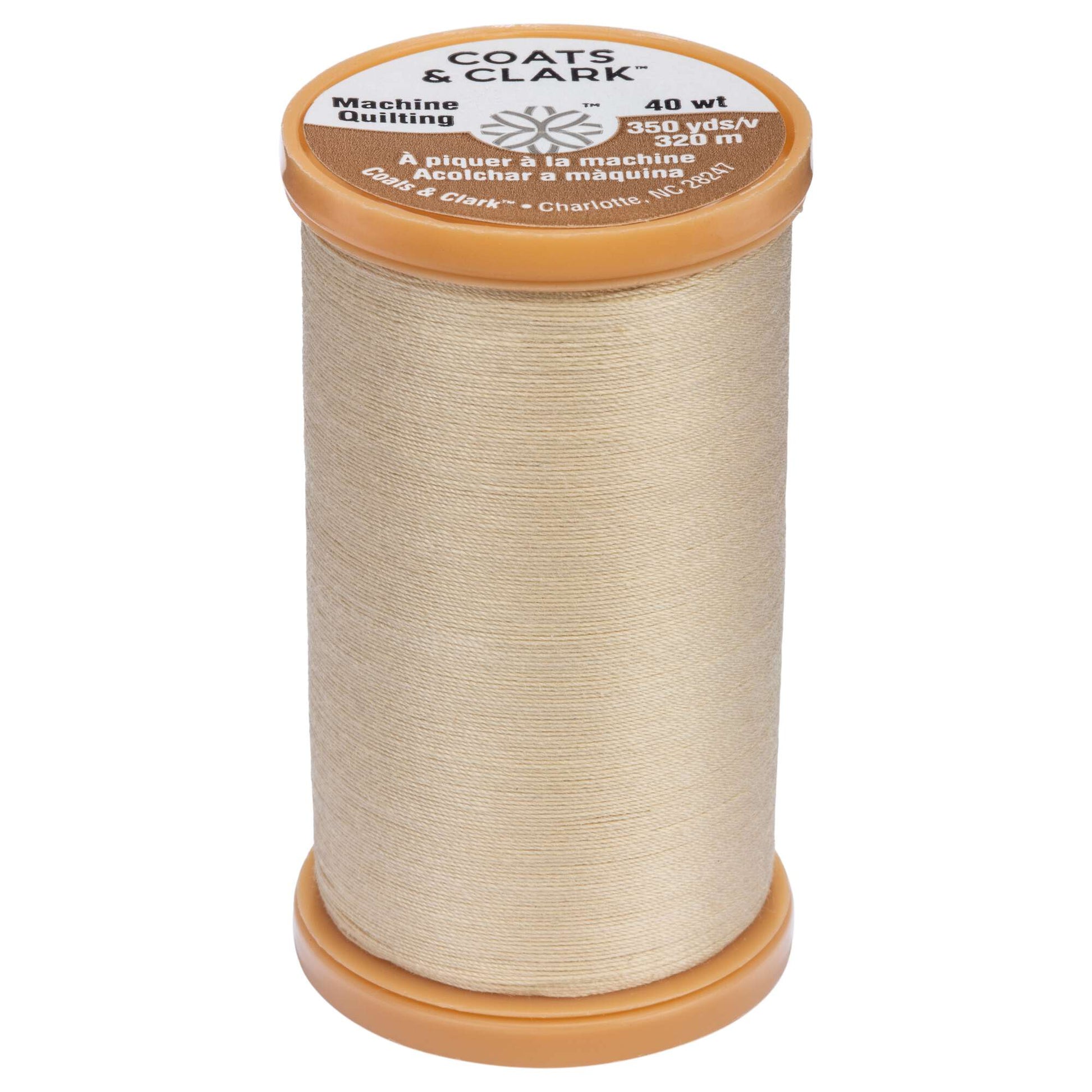 Coats & Clark Cotton Machine Quilting Thread (350 Yards) Ecru