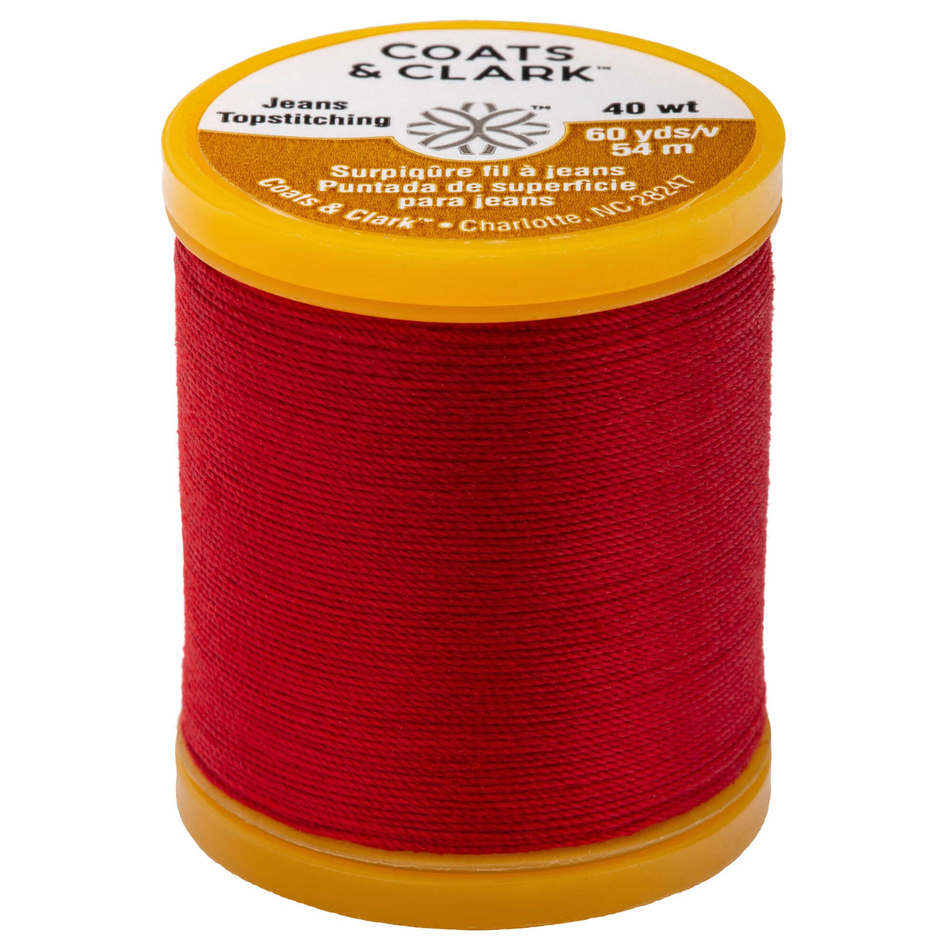 Dual Duty Plus Jeans & Topstitching Thread (60 Yards) Red