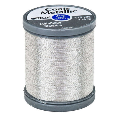 Coats & Clark Metallic Embroidery Thread (125 Yards) Silver (Metallic)