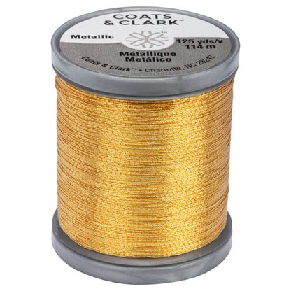 Coats & Clark Metallic Embroidery Thread (125 Yards) Gold (Metallic)