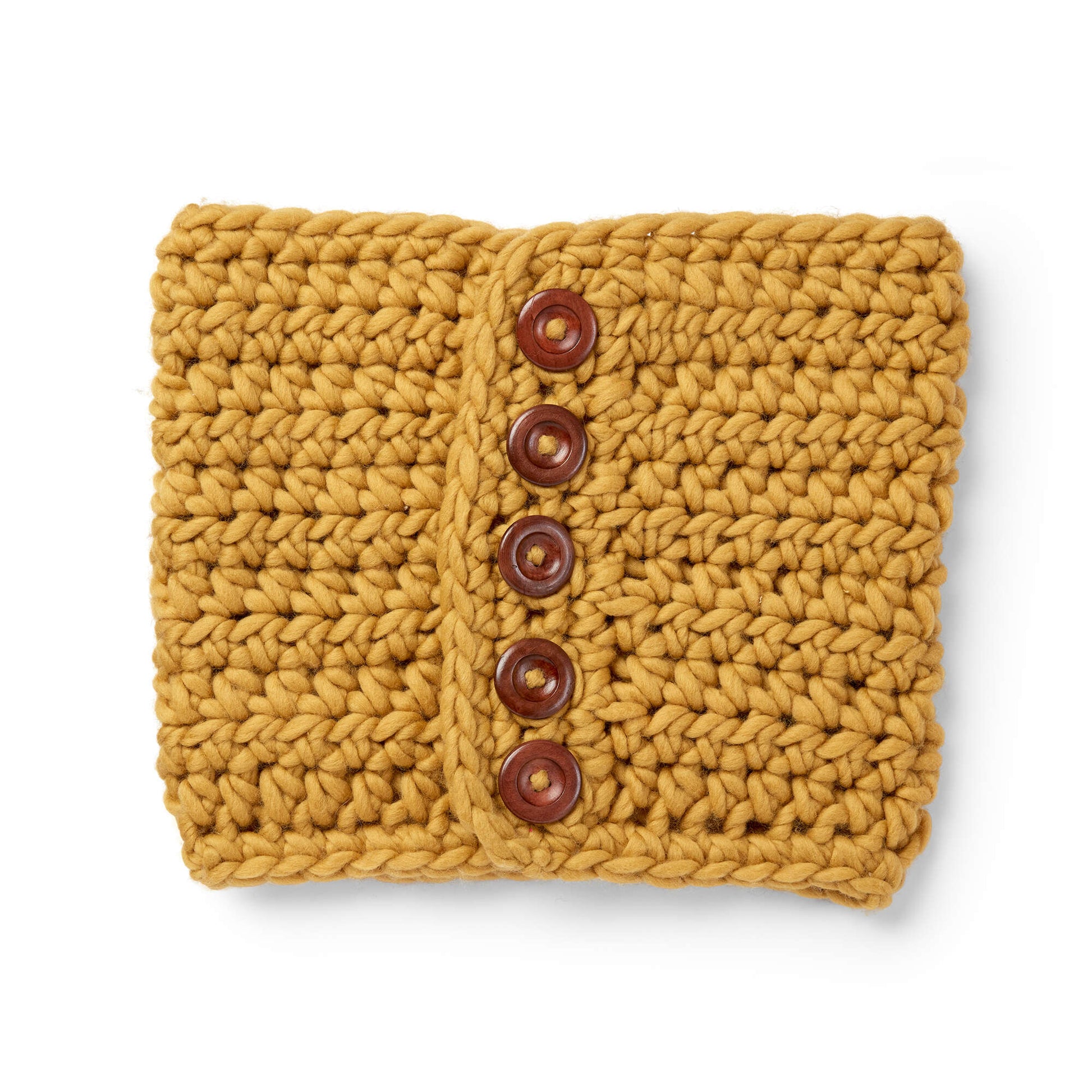 Free Sugar Bush Cool Button-Up Crochet Cowl Pattern