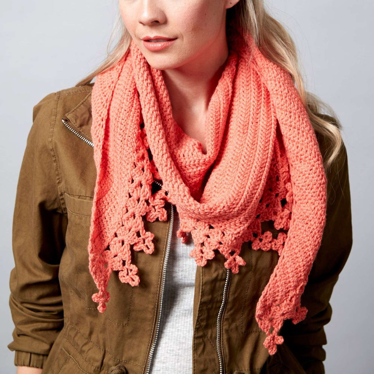 Crochet Shawl made in Sugar Bush Itty-Bitty yarn