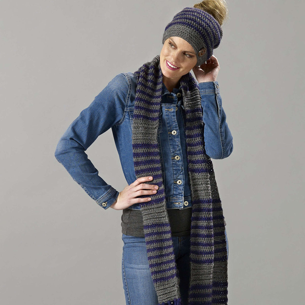 Crochet Set made in Sugar Bush Rapture yarn