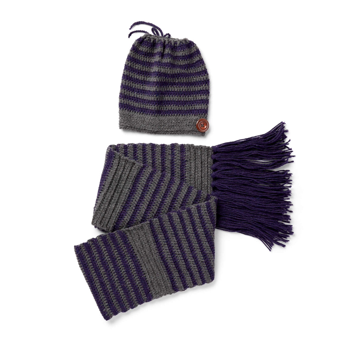 Crochet Set made in Sugar Bush Rapture yarn