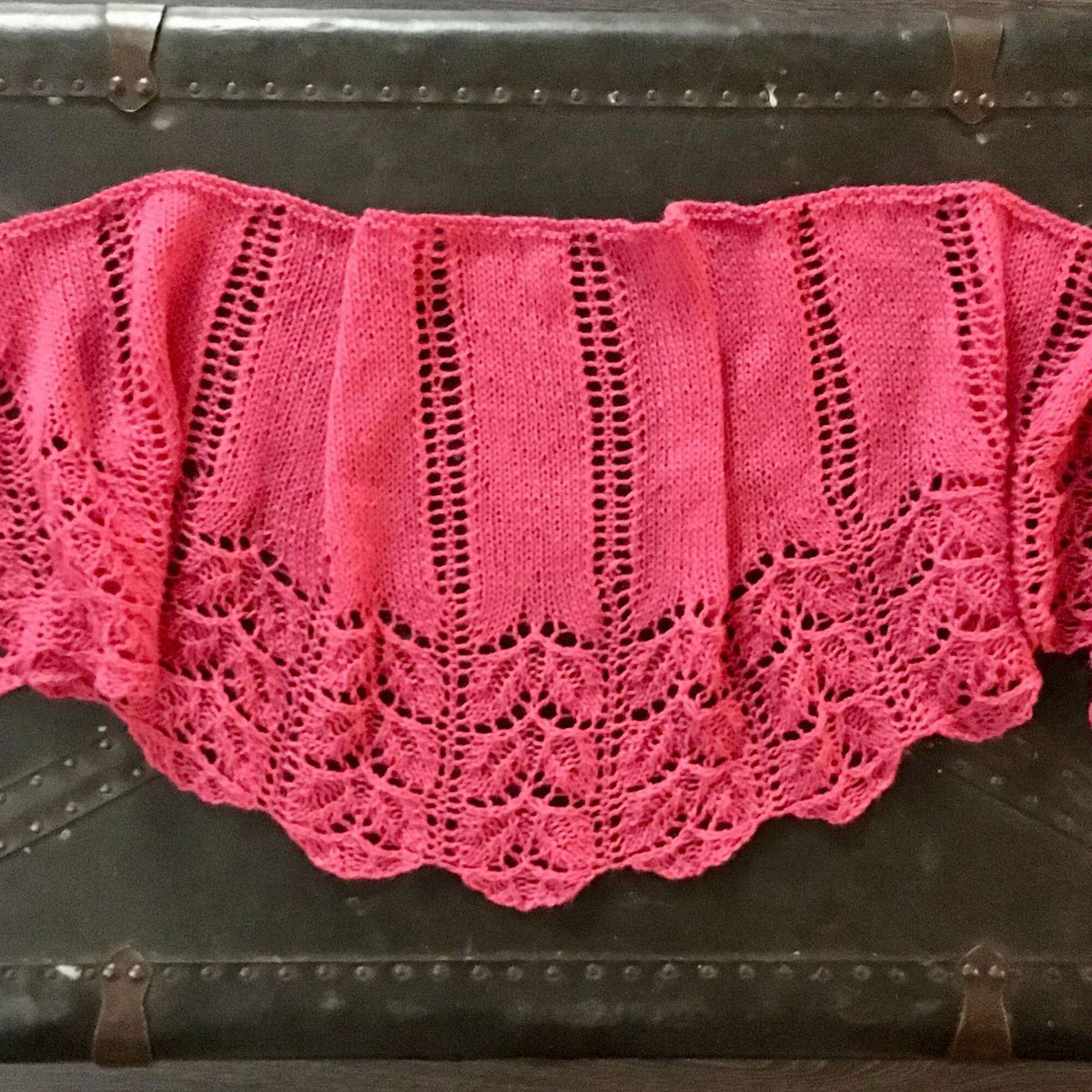 Knit Shawl made in Sugar Bush Nanaimo yarn