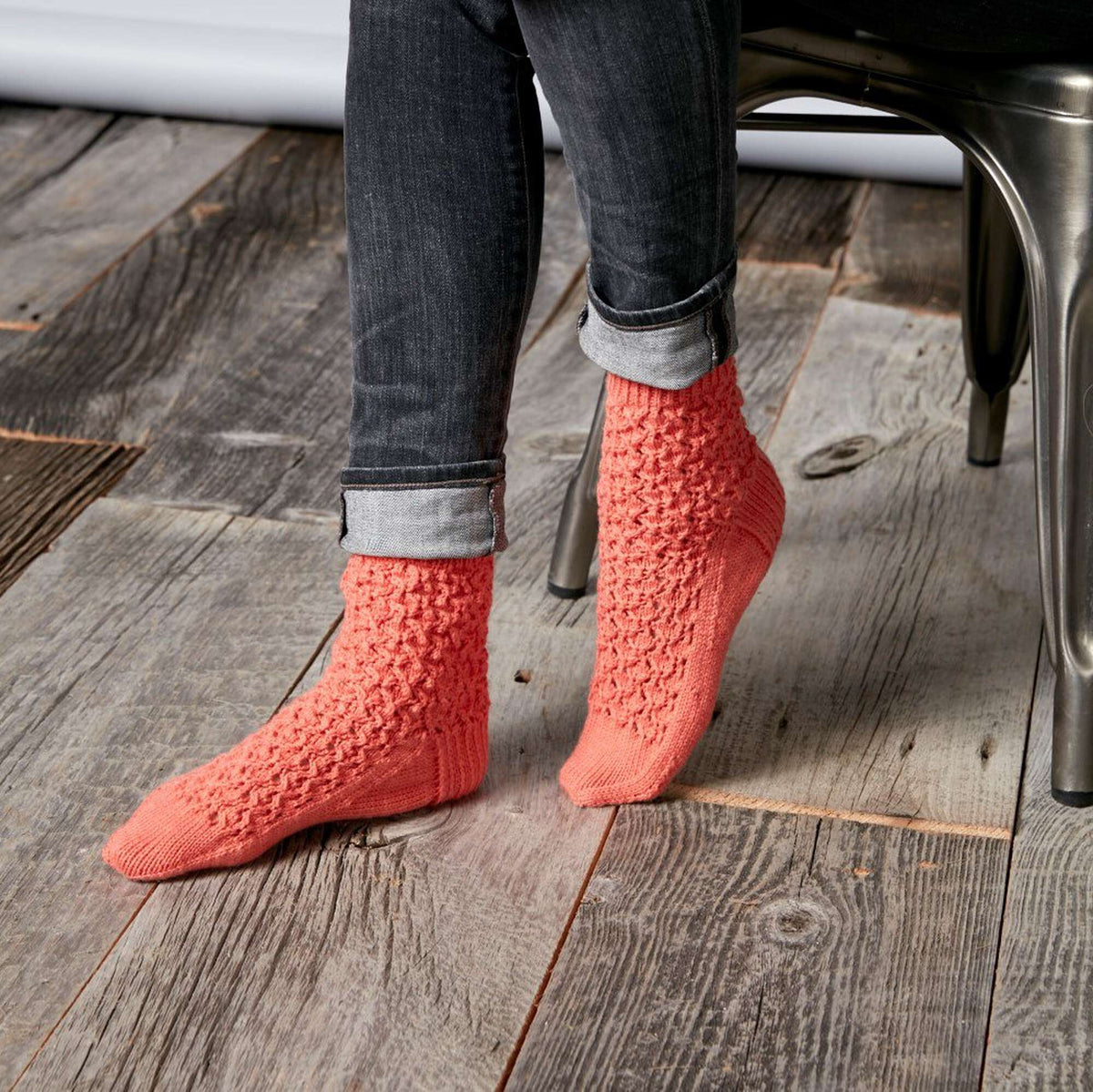 Knit Sock made in Sugar Bush Itty-Bitty yarn