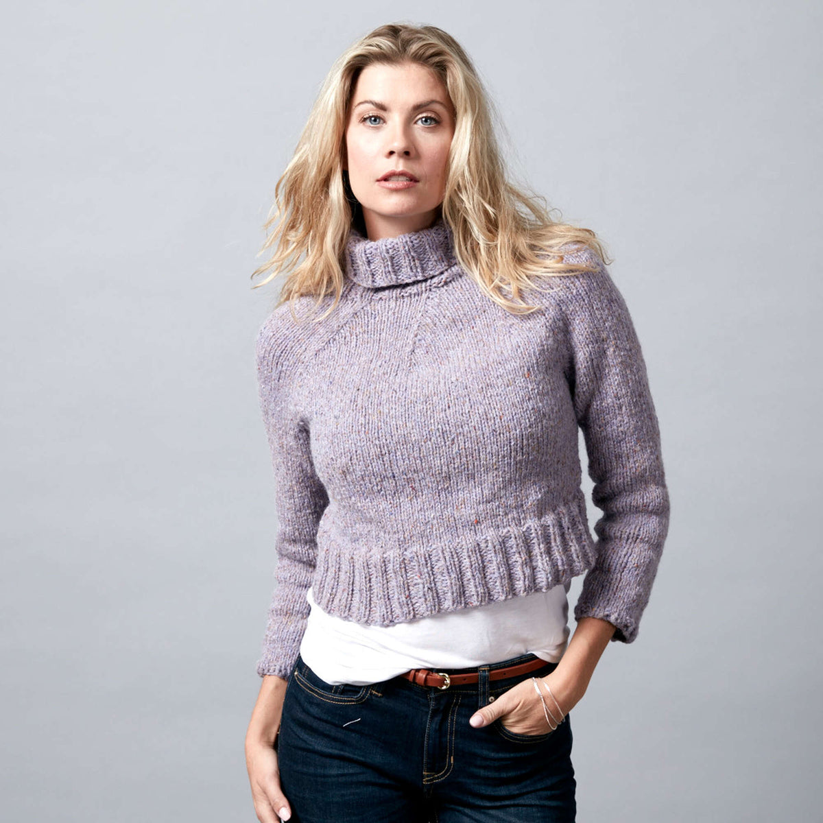 Knit Sweater made in Sugar Bush Canoe yarn