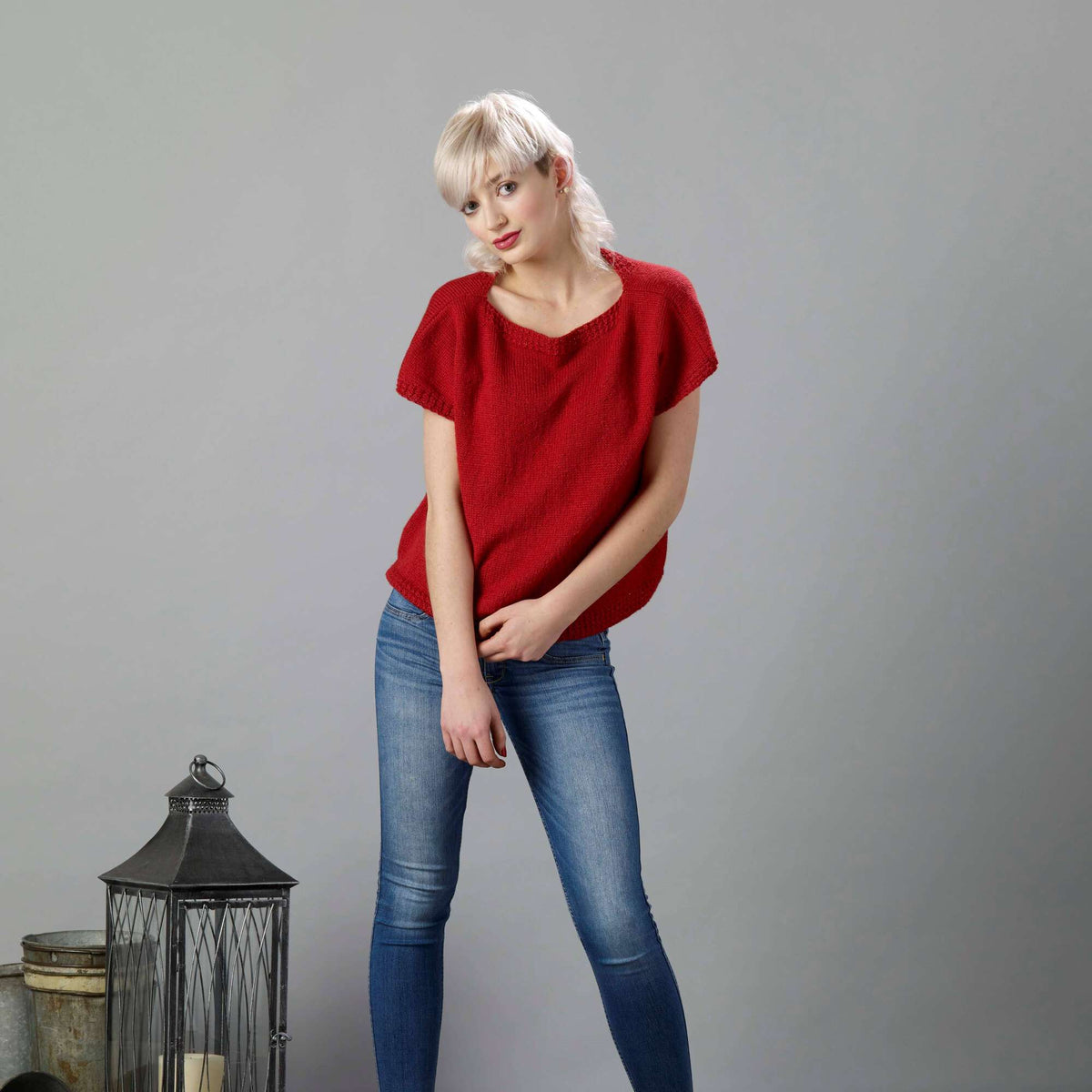 Knit Top made in Sugar Bush Nanaimo yarn