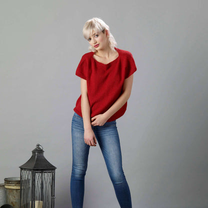 Sugar Bush Easy Breezy Tee Knit Top made in Sugar Bush Nanaimo yarn