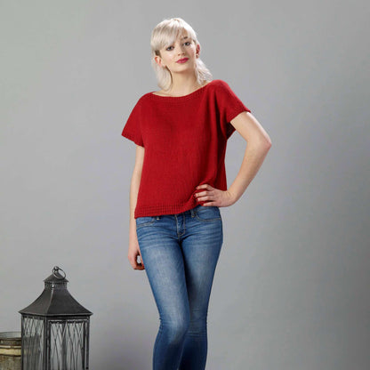 Sugar Bush Easy Breezy Tee Knit Top made in Sugar Bush Nanaimo yarn