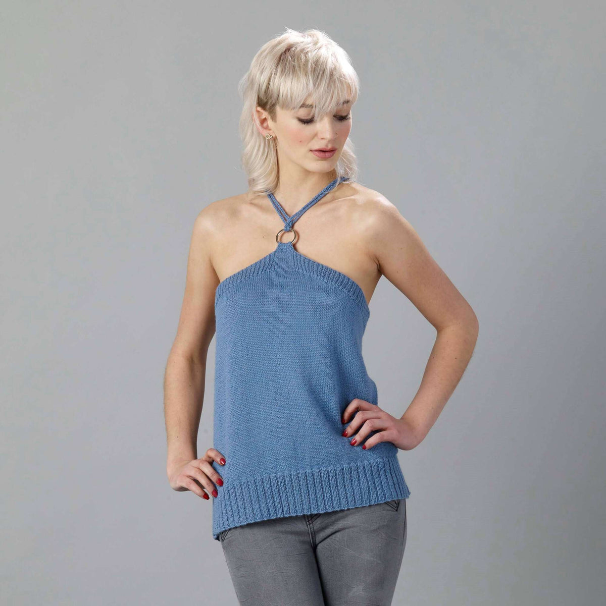 Knit Top made in Sugar Bush Nanaimo yarn