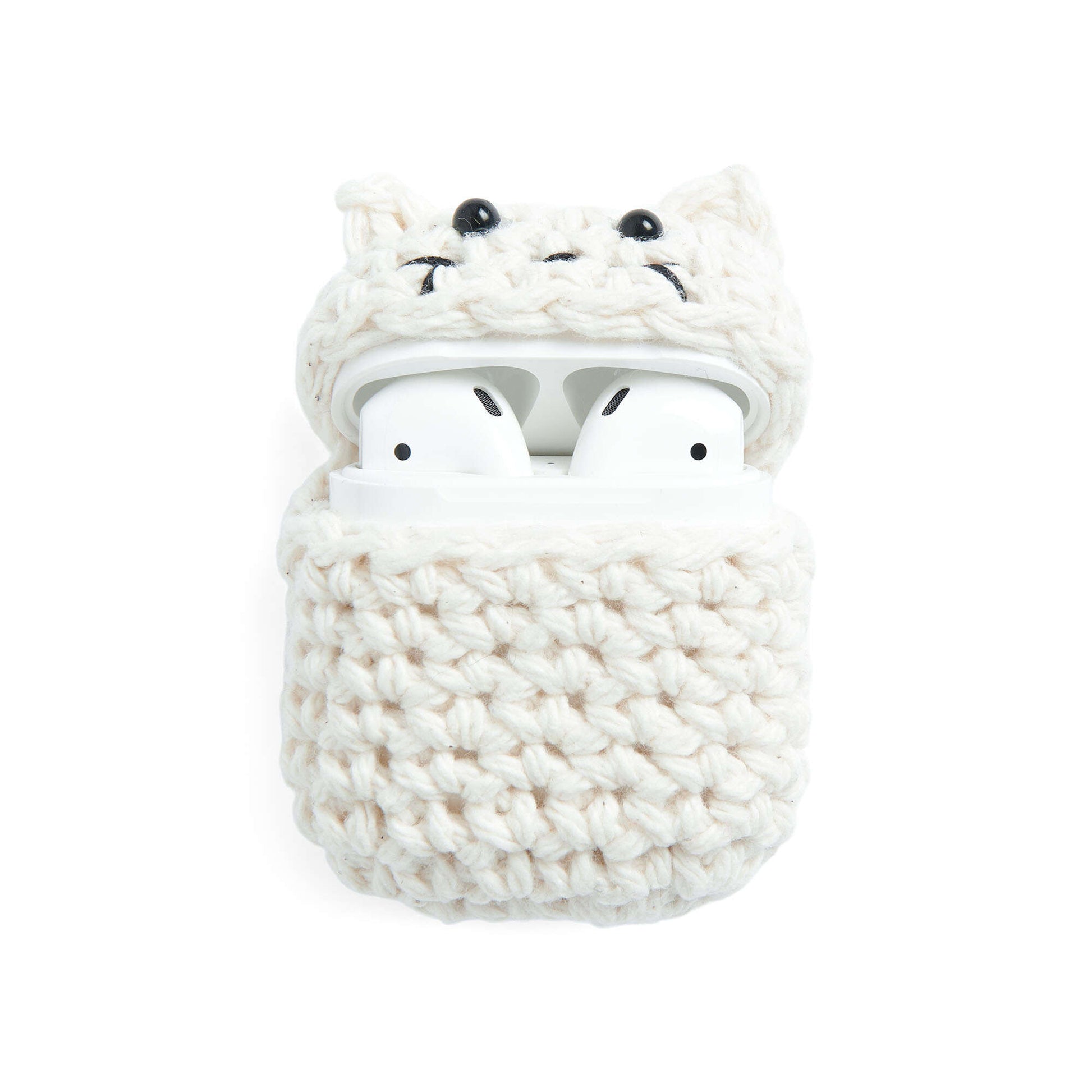 Lily Kitty Cat Crochet Earbud Case Single Size